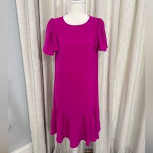 DKNY Vibrant Pink Midi Dress